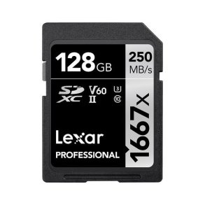 Lexar SDXC 1667x 128GB U3 V60