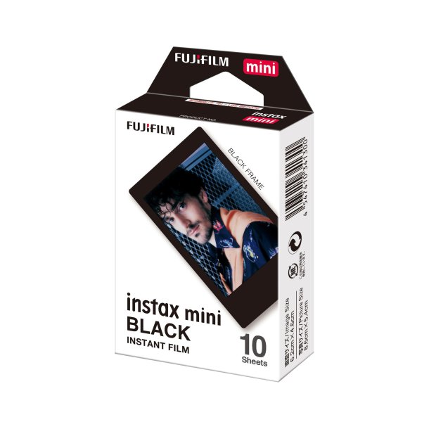 Fuji Instax Film Mini Black Frame 1x10