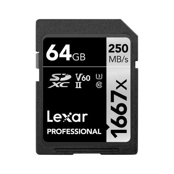 Lexar SDXC 1667x 64GB U3 V60