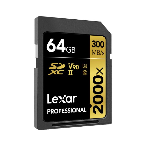 Lexar SDXC 2000x 64GB U3 V90